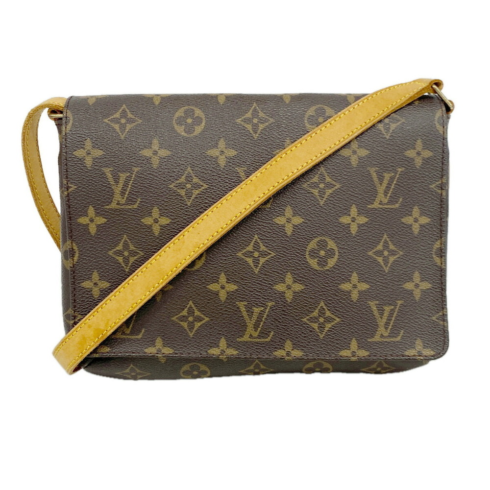 Louis Vuitton Monogram Musette Tango Long Strap Shoulder Bag M51388 Brown Wom...